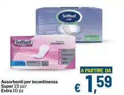 Qui Discount Assorbenti per incontinenza Soffisof Lady offerta