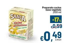 Qui Discount Sania cucina all'italiana a base vegetale offerta
