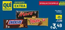 Qui Discount Twix/Mars/Snickers offerta