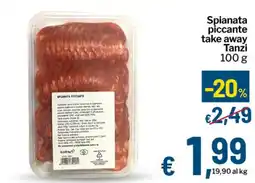 Qui Discount Spianata piccante Tanzi offerta