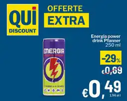 Qui Discount Energia power drink Pfanner offerta