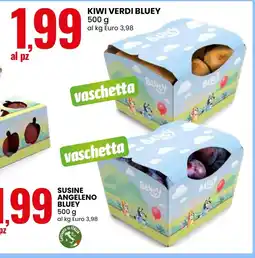 Eurospin Kiwi verdi Bluey offerta