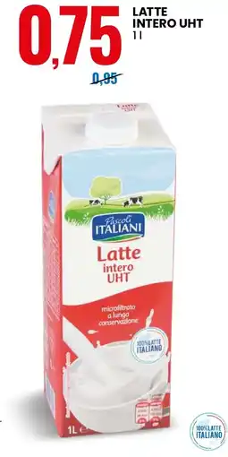 Eurospin Latte intero UHT Pascoli Italiani offerta