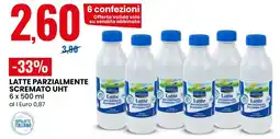 Eurospin Latte parzialmente scremato UHT offerta