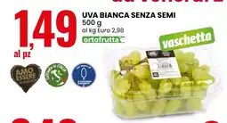 Eurospin Uva bianca senza semi offerta
