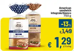 Qui Discount American sandwich il Buon Pane offerta