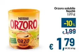 Qui Discount Orzoro solubile Nestlé offerta