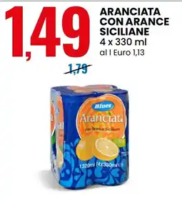 Eurospin Aranciata con arance siciliane Blues offerta