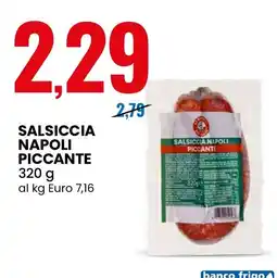 Eurospin Salsiccia napoli piccante offerta