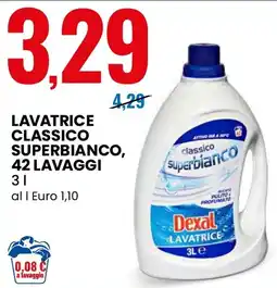 Eurospin Dexal lavatrice classico superbianco offerta
