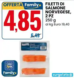Eurospin Filetti di salmone Norvegese offerta