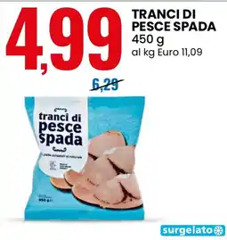 Eurospin tranci di pesce spada offerta