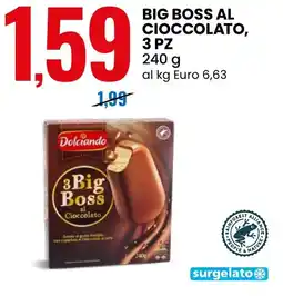 Eurospin Big Boss al Cioccolato Dolciando offerta