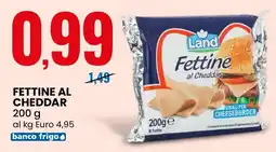 Eurospin Land Fettine al Cheddar offerta
