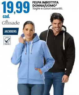 Eurospin Felpa imbottita donna/uomo Jackberg offerta