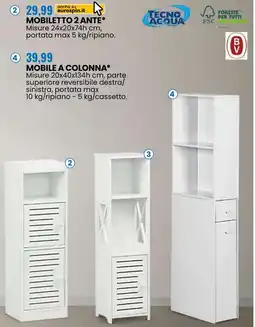 Eurospin Mobiletto 2 ante* Tecnoacqua offerta