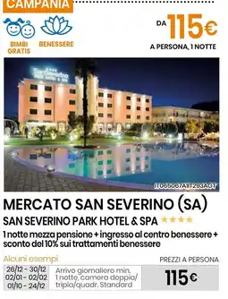 Eurospin Mercato San Severino (SA) San Severino Park Hotel & Spa offerta