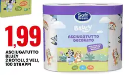Eurospin Asciugatutto Bluey offerta