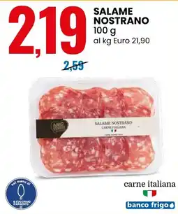 Eurospin Salame nostrano offerta