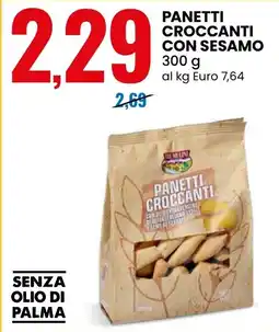 Eurospin Panetti croccanti con sesamo offerta