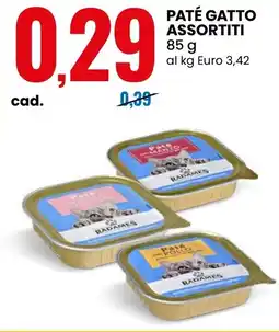 Eurospin Paté gatto assortiti Radames offerta