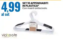 Eurospin Appendiabiti in plastica vicinoate offerta