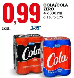 Eurospin Cola/Cola Zero Blues offerta