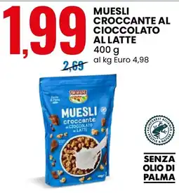 Eurospin Muesli croccante al cioccolato al latte offerta