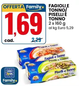 Eurospin Fagioli e Tonno / Piselli e Tonno offerta