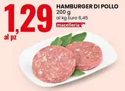 Eurospin Hamburger di pollo offerta
