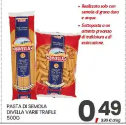 Eurospar PASTA DI SEMOLA DIVELLA VARIE TRAFILE offerta