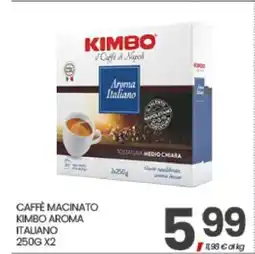Eurospar Caffè Macinato Kimbo Aroma Italiano offerta