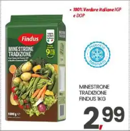 Eurospar MINESTRONE TRADIZIONE FINDUS 1KG offerta