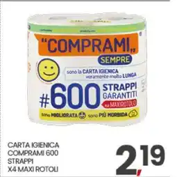 Eurospar CARTA IGIENICA COMPRAMI 600 offerta