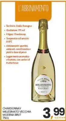 Eurospar CHARDONNAY MILLESIMATO VECCHIA MODENA BRUT offerta