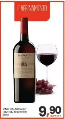 Eurospar VINO CALABRIA IGT LENTO MAGLIOCCO 75CL offerta