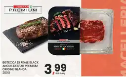 Eurospar BISTECCA DI REALE BLACK ANGUS DESPAR PREMIUM offerta
