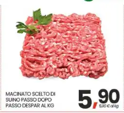 Eurospar MACINATO SCELTO DI SUINO PASSO DOPO PASSO DESPAR AL KG offerta
