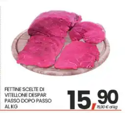 Eurospar Fettine scelte di vitellone Despar Passo dopo Passo al kg offerta