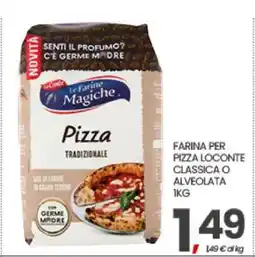 Eurospar FARINA PER PIZZA LOCONTE CLASSICA O ALVEOLATA 1KG offerta