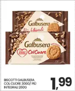 Eurospar BISCOTTI GALBUSERA COL CUORE 300G/ PIÙ INTEGRALI 260G offerta