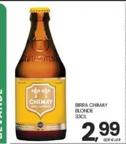 Eurospar BIRRA CHIMAY BLONDE 33CL offerta