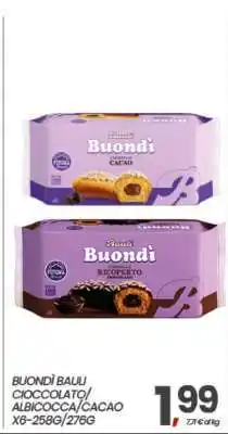 Eurospar BUONDÌ BAULI CIOCCOLATO/ALBICOCCA/CACAO offerta