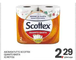 Eurospar ASCIUGATUTTO SCOTTEX QUANTO BASTA offerta