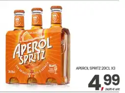 Eurospar APEROL SPRITZ 20CL X3 offerta