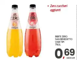 Eurospar BIBITE ZERO SAN BENEDETTO offerta
