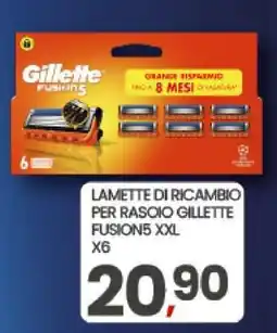 Eurospar LAMETTE DI RICAMBIO PER RASOIO GILLETTE FUSION5 XXL offerta