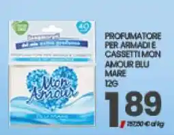 Eurospar PROFUMATORE PER ARMADI E CASSETTI MON AMOUR BLU MARE offerta
