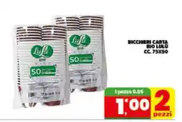 Eurospar BICCHIERI CARTA BIO LULU offerta