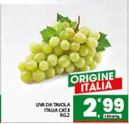 Eurospar Uva da tavola offerta